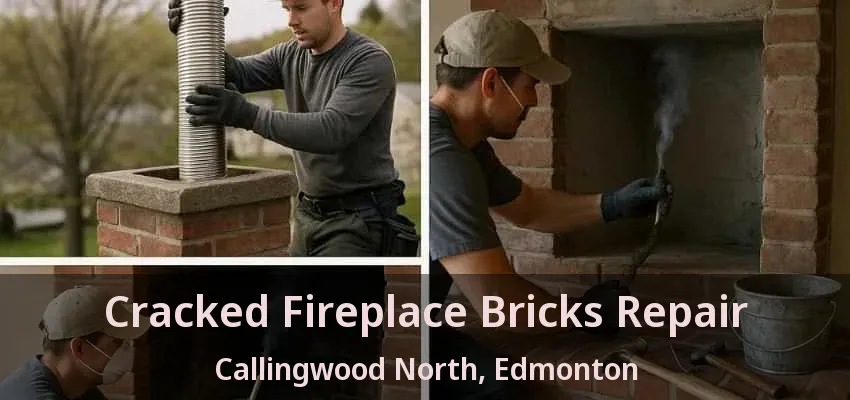 Cracked Fireplace Bricks Repair Callingwood North, Edmonton - AB