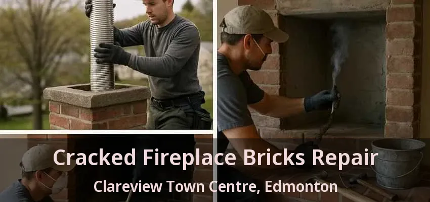 Cracked Fireplace Bricks Repair Clareview Town Centre, Edmonton - AB