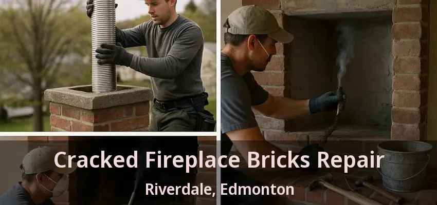 Cracked Fireplace Bricks Repair Riverdale, Edmonton - AB