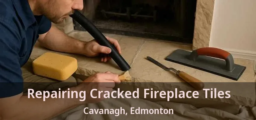 Repairing Cracked Fireplace Tiles Cavanagh, Edmonton - AB